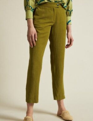 LANIUS 7/8 Hose aus TENCEL Lyocell mit Leinen