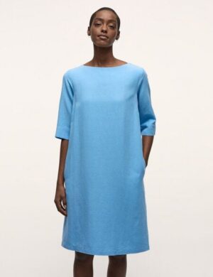 LANIUS Etuikleid aus TENCEL mit Leinen