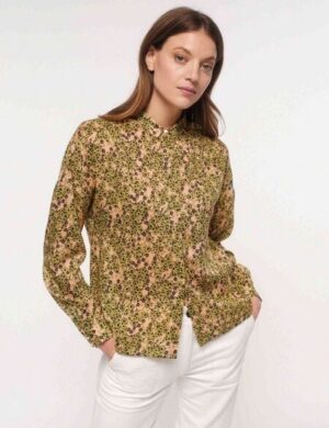 LANIUS Hemdbluse Print Flower Field aus TENCEL