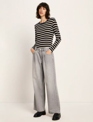 LANIUS Marlenejeans mit Bundfalte (GOTS) aus Bio-Baumwolle