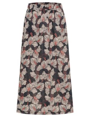 LANIUS Midi-Rock print bloom