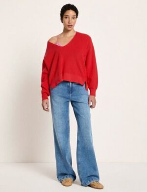 LANIUS Pullover mit V-Ausschnitt