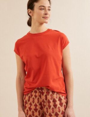 LANIUS Shirt mit überschnittener Schulter aus Bio-Baumwolle GOTS