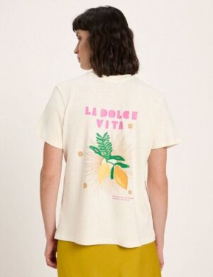 LANIUS Statementshirt (OCS) aus Hanf und Bio-Baumwolle