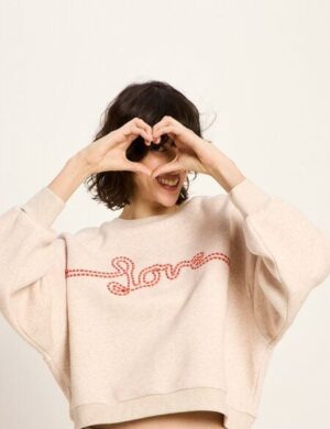 LANIUS Statementsweatshirt (GOTS) aus Bio-Baumwolle