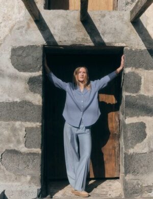 LANIUS Streifenhemd aus Bio-Baumwolle