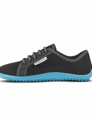 Leguano – Aktiv Anthrazit, Blaue Sohle – Barfußschuh Sneaker