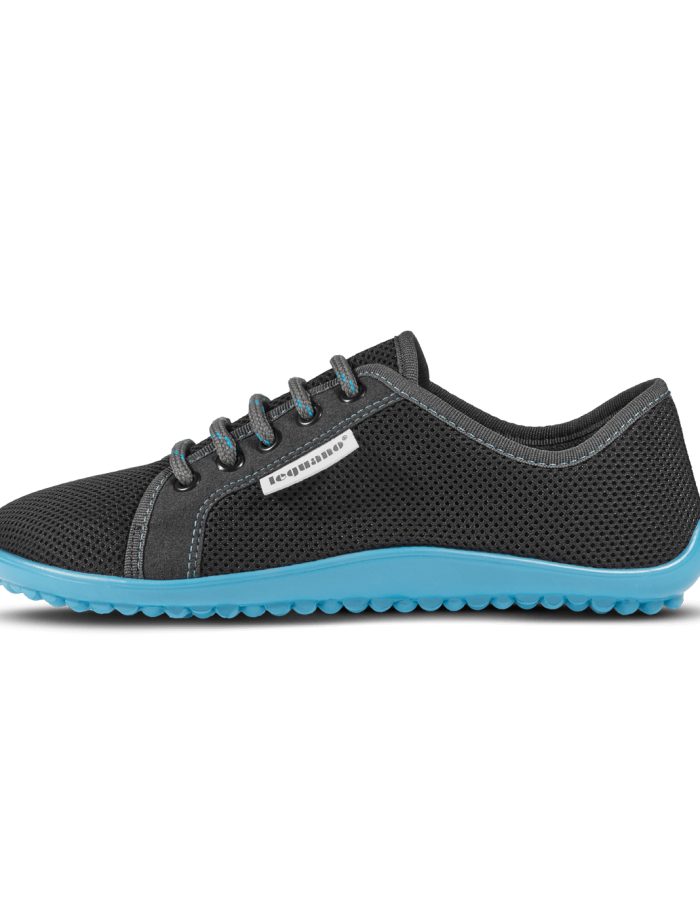 Leguano - Aktiv Anthrazit, Blaue Sohle - Barfußschuh Sneaker