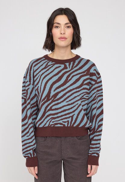 Mazine Baumwollstrickpullover Zebra Mazine Baumwollstrickpullover Zebra