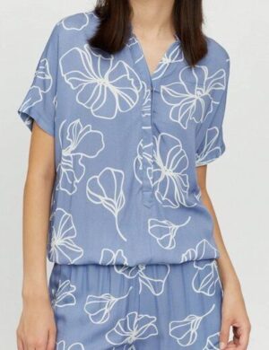 Mazine Hemdbluse - Benoni Print Blouse - aus Ecovero