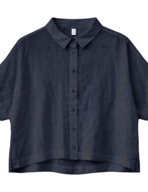 Mazine Kurzarm-Bluse Linen