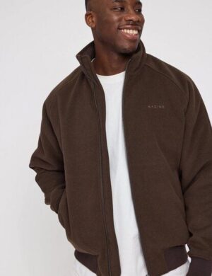 Mazine Vegan Wool Blouson Jacke - Black Coffee