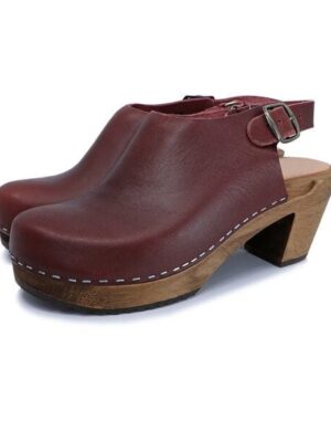 IDÉ - schwedische Holz Clogs von me&myClogs - high mid heel