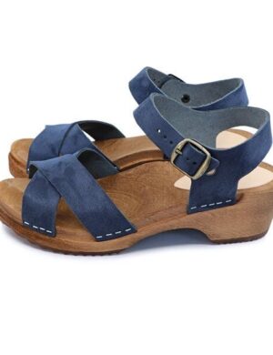 MÄRTA - schwedische Holz Clogs Sandale von me&myclogs - low heel