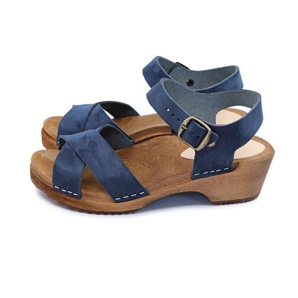 MÄRTA - schwedische Holz Clogs Sandale von me&myclogs - low heel MÄRTA - schwedische Holz Clogs Sandale von me&myclogs - low heel