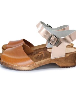 MILA - schwedische Holz Clogs Sandale von me&myclogs - low heel