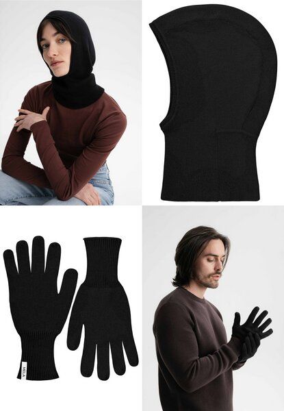 MELA Bundle Feinstrick Balaklava CHARVI + Strick Handschuhe RISHI MELA Bundle Feinstrick Balaklava CHARVI + Strick Handschuhe RISHI