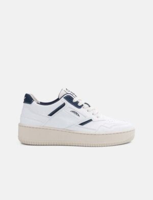 MoEa Sneakers Origin - White & Blue - Mushroom