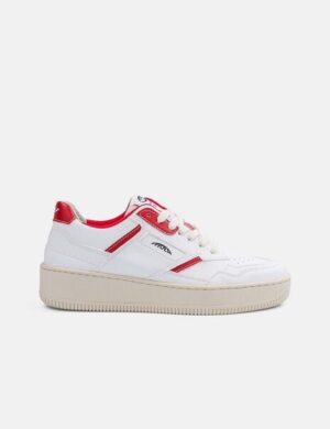 MoEa Sneakers Origin - White & Red - Apple
