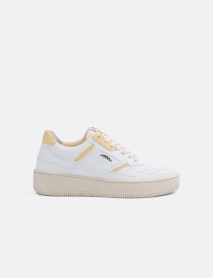 MoEa Sneakers Origin - White & Yellow - Pineapple