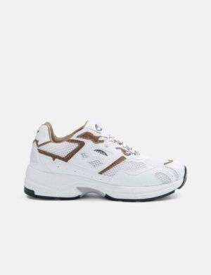 MoEa Sneakers Rush - White & Brown - Palm