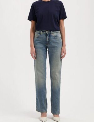 MUD Jeans Damen Jeans Carry Mid Straight – Earth Vintage