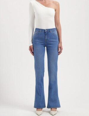 MUD Jeans Damen Jeans Isy High Flared – Fresh Fade