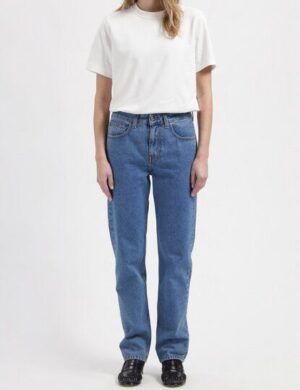 MUD Jeans Damen Jeans Straight Leg Go - Stone Vintage