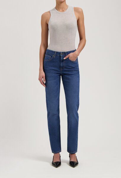MUD Jeans Damen Jeans Straight Leg Go - Used Stone MUD Jeans Damen Jeans Straight Leg Go - Used Stone