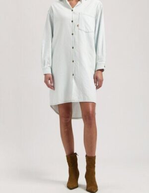 MUD Jeans Damen Kleid Ella Denim Dress – Sun Stone