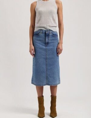 MUD Jeans Damen Rock Gwen - Stone Vintage