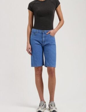 MUD Jeans Damen Shorts Suzy Mid Short - Medium Stone