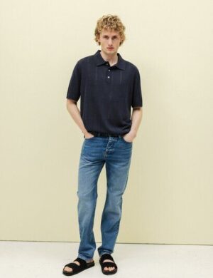 MUD Jeans Herren Jeans John Mid Straight – Medium Aged