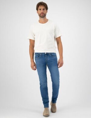 MUD Jeans Herren Jeans Regular Dunn Stretch - Pure
