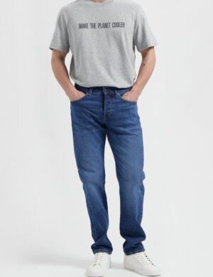 MUD Jeans Herren Jeans Tapered Hank – Medium Stone