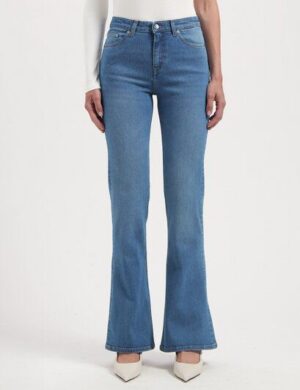 MUD Jeans Unisex Jeans Isy Flared – Fan Stone