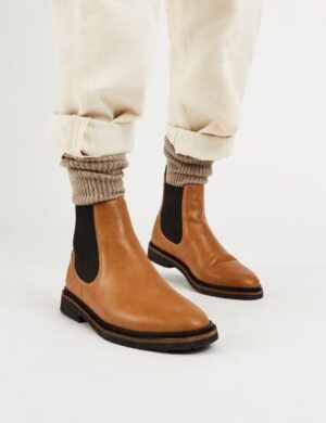 NINE TO FIVE #luka - veganer Chelsea Boot mit recycelter Kreppsohle