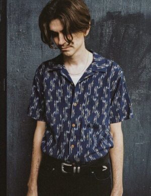 Nudie Jeans Arvid Ikat Shirt - Blueberry