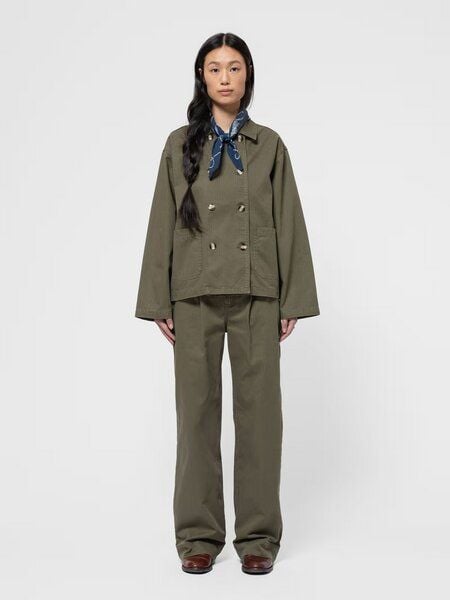 Nudie Jeans Bibbi Workwear Jacket Olive Nudie Jeans Bibbi Workwear Jacket Olive