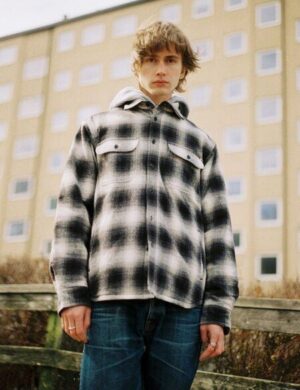 Nudie Jeans Glenn Padded Jacke - Shadow Check