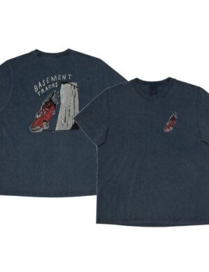 Nudie Jeans Herren T-Shirt RoyBasement Tracks - Blue