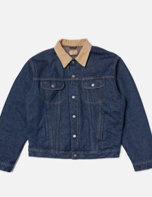 Nudie Jeans Jeansjacke mit Futter- Johnny Thunder- aus Biobaumwolle