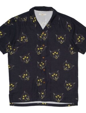 Nudie Jeans Kurzarm-Hemd Arvid The Cat