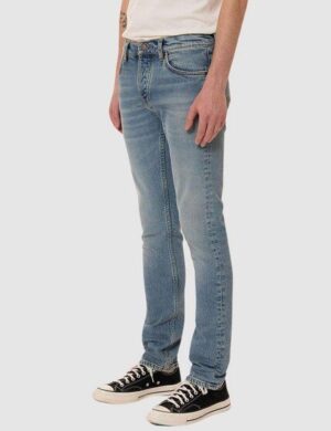Nudie Jeans Männer Jeans aus Biobaumwolle - Grim Tim - Blue Smoke