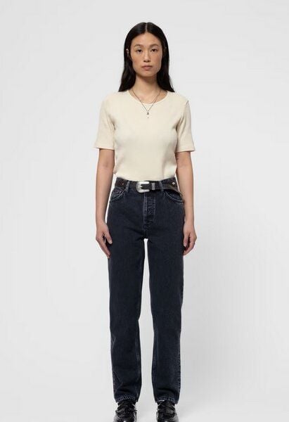 Nudie Jeans Relaxte Jeans - Lofty Lo - Black Vintage- aus Biobaumwolle Nudie Jeans Relaxte Jeans - Lofty Lo - Black Vintage- aus Biobaumwolle