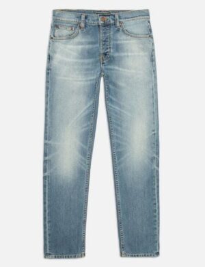 Nudie Jeans Solid Ollie Jeans aus Bio-Baumwolle - Salt Water