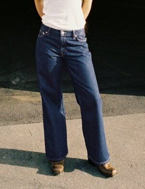 Nudie Jeans Wide Heidi Jeans - Classic Blue