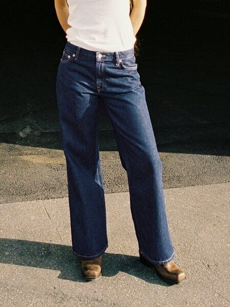 Nudie Jeans Wide Heidi Jeans - Classic Blue Nudie Jeans Wide Heidi Jeans - Classic Blue