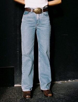 Nudie Jeans Wide Leg Jeans Clean Eileen - Desert Light Blue