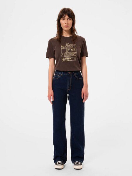 Nudie Jeans Wide Leg Jeans Clean Eileen - Indigo Dipped Nudie Jeans Wide Leg Jeans Clean Eileen - Indigo Dipped